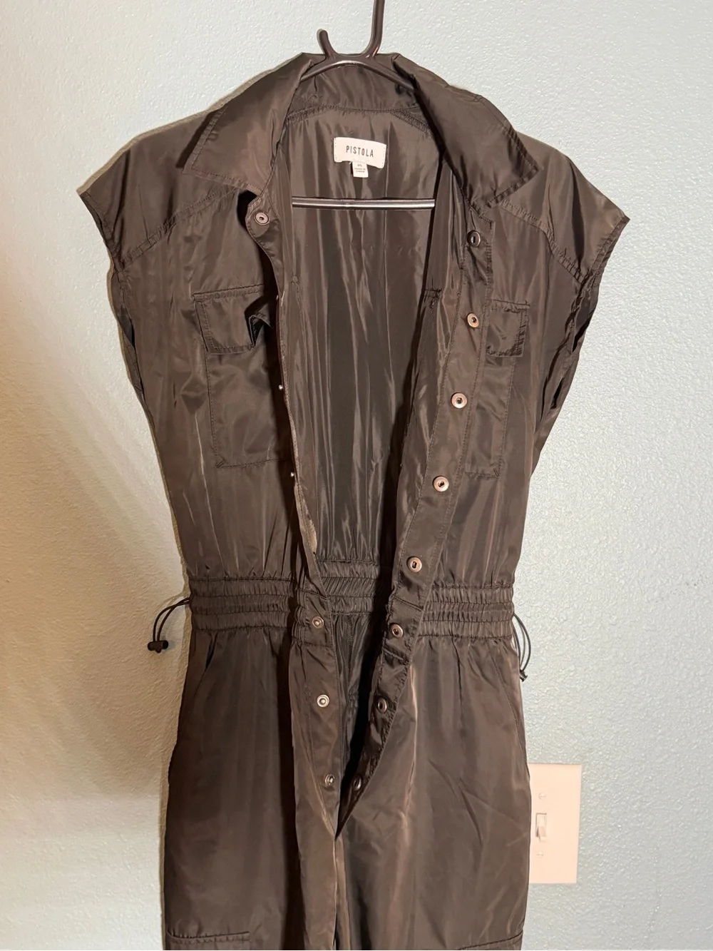 Pistola Jade Black Utility Jumpsuit - Women's Cargo Style - Picture 8 of 13